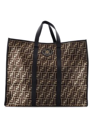 Karligraphy Laptop Metallic Canvas Tote, 19"W x 16"H x 8"D