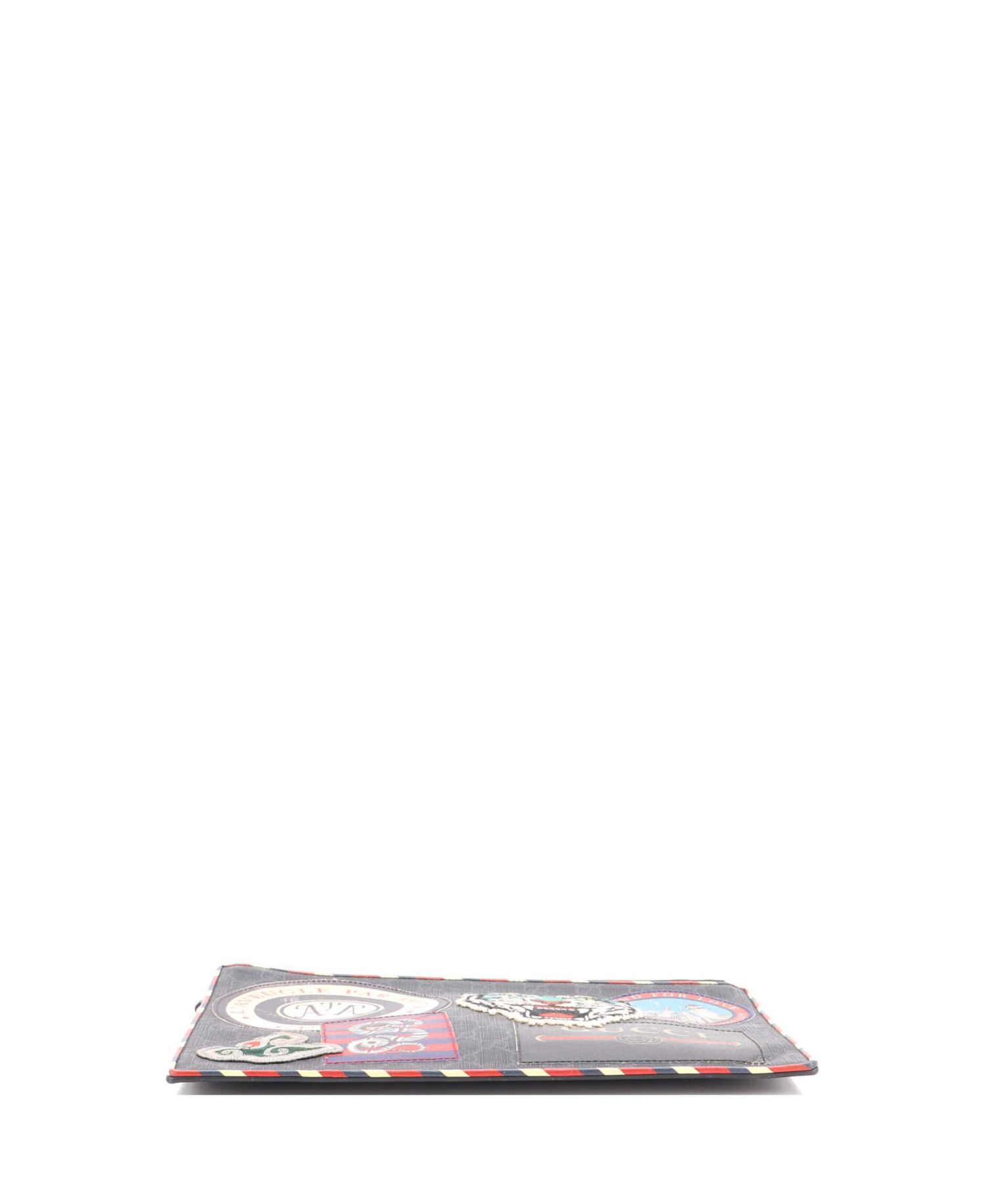 Night Courrier GG Coated Canvas with Applique Pouch