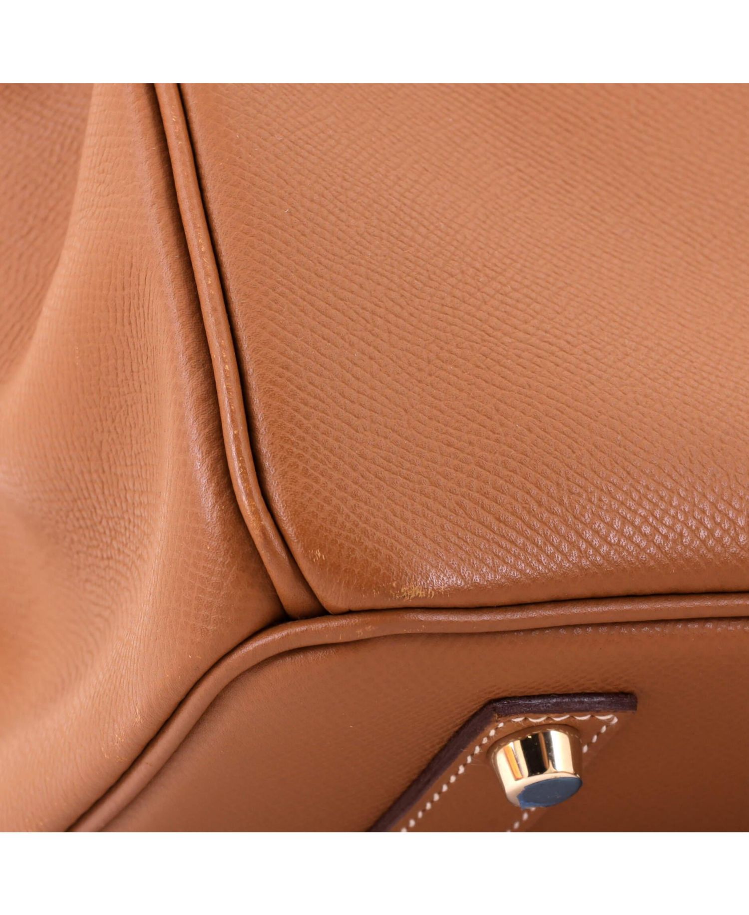 Pre-Owned Hermes Birkin 35 Handbag Brown Epsom with Gold Hardware