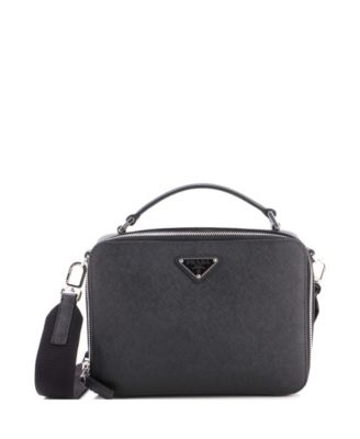 Brique Small Saffiano Leather Crossbody Bag
