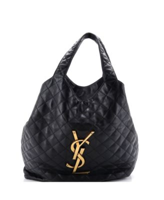 Maxi Icare Shopping Tote Quilted Leather