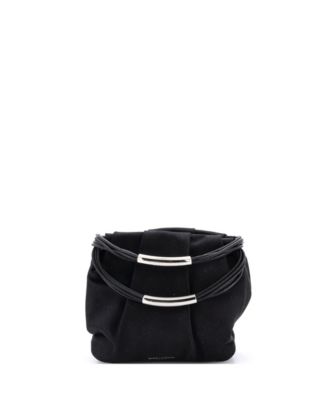 Mini Pochon Top Handle Bag Satin