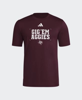 Men's Maroon Texas A&M Aggies Locker Slogan Football Pre-Game T-Shirt