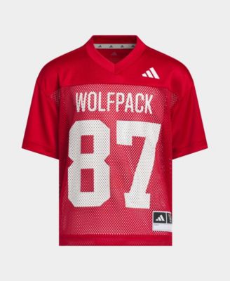 adidas - Big Boys and Girls Red NC State Wolfpack Tailgate Jersey Red