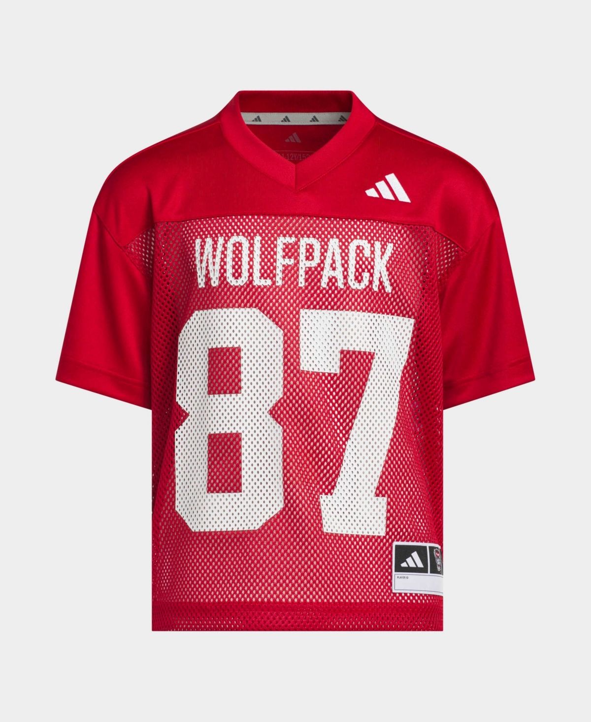 adidas Boys' and Girls' Nc State Wolfpack Mesh V-Neck Jersey