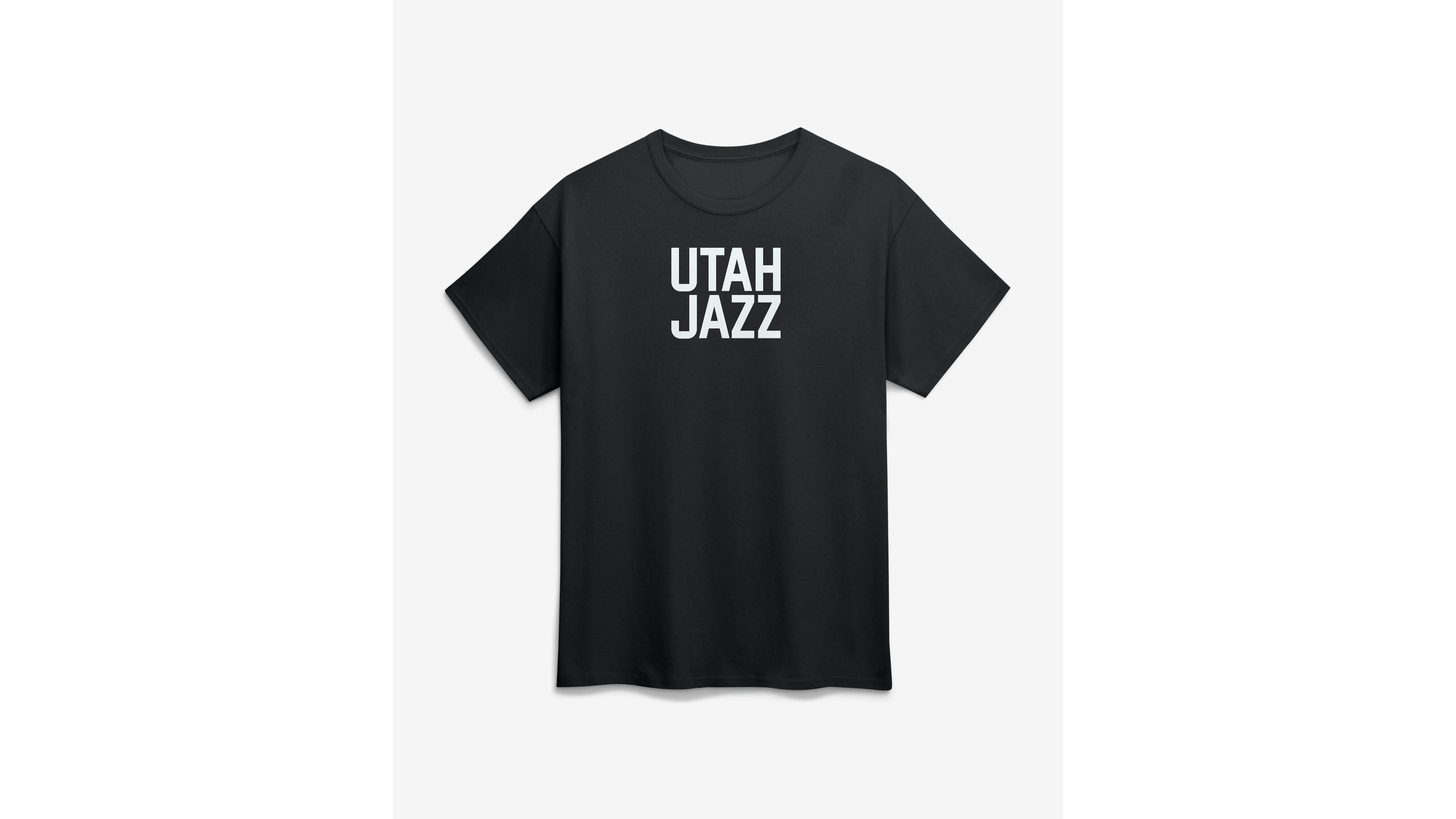 Logo Athletic Men's Utah Jazz Wordmark Classic-Fit T-Shirt
