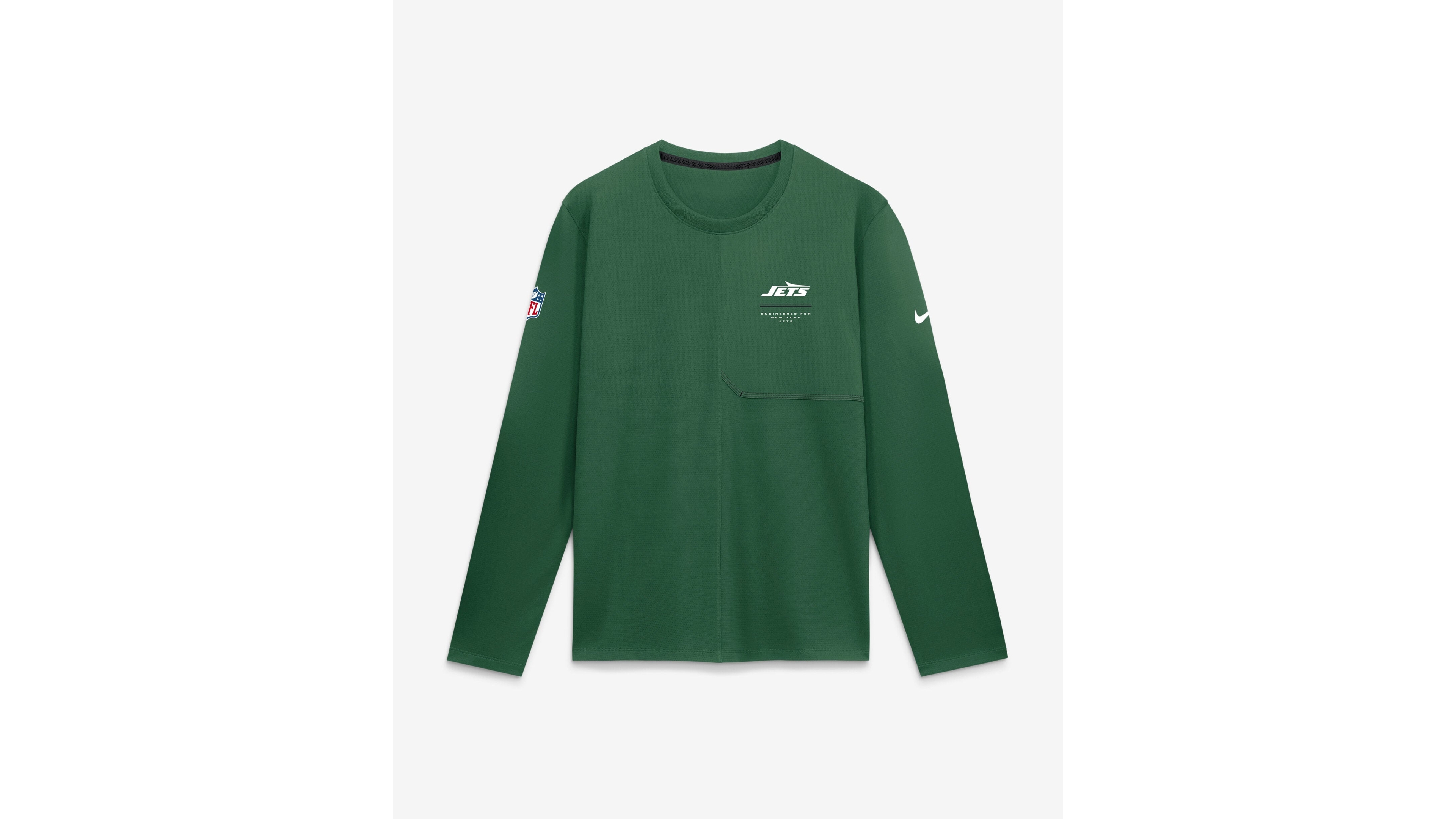 Nike Men's New York Jets Sideline Coaches Long Sleeve T-Shirt