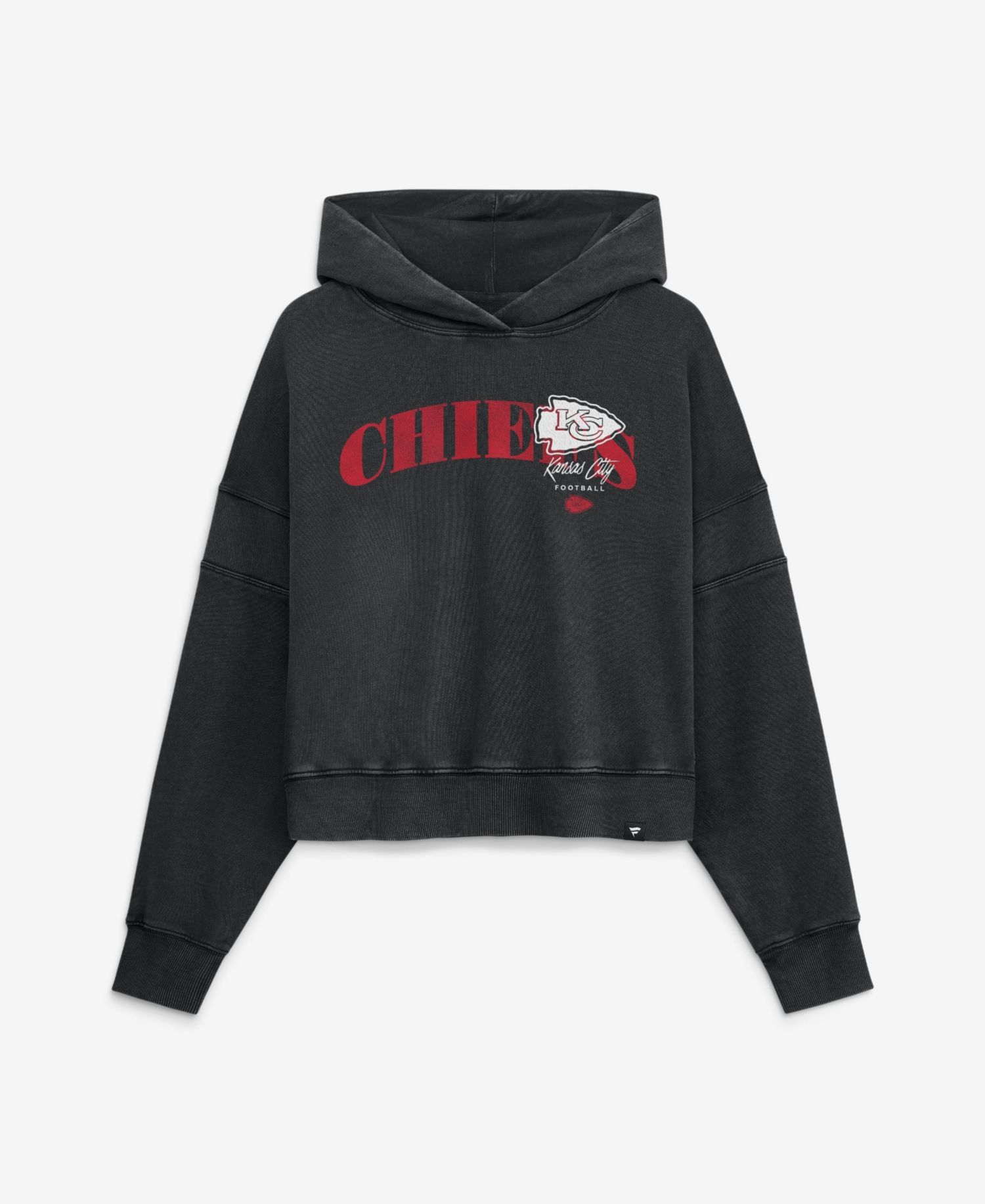 Women's Black Kansas City Chiefs Counter Run Pullover Hoodie
