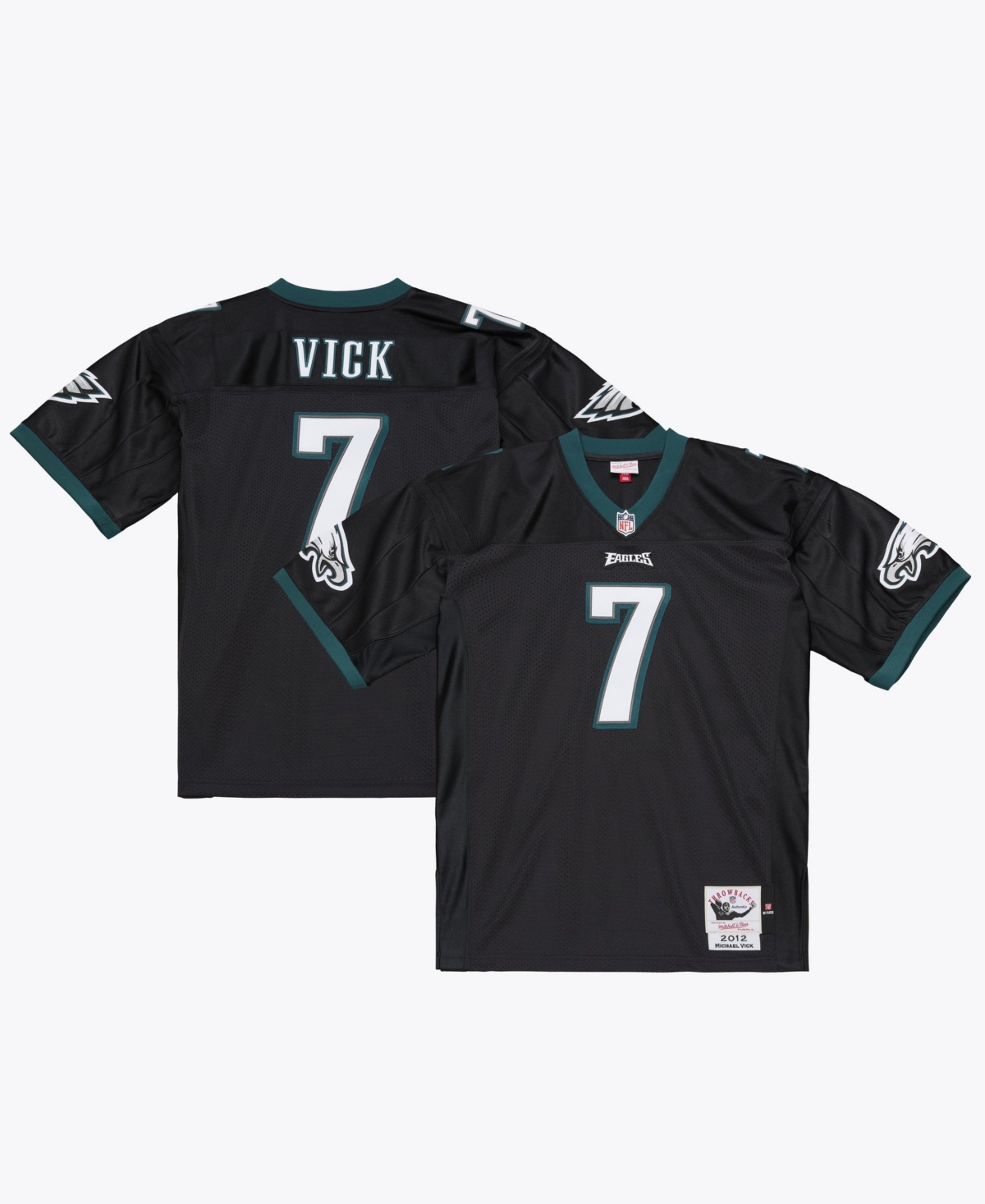 Mitchell & Ness Men's Michael Vick Philadelphia Eagles 2012 Authentic Throwback Jersey - Black