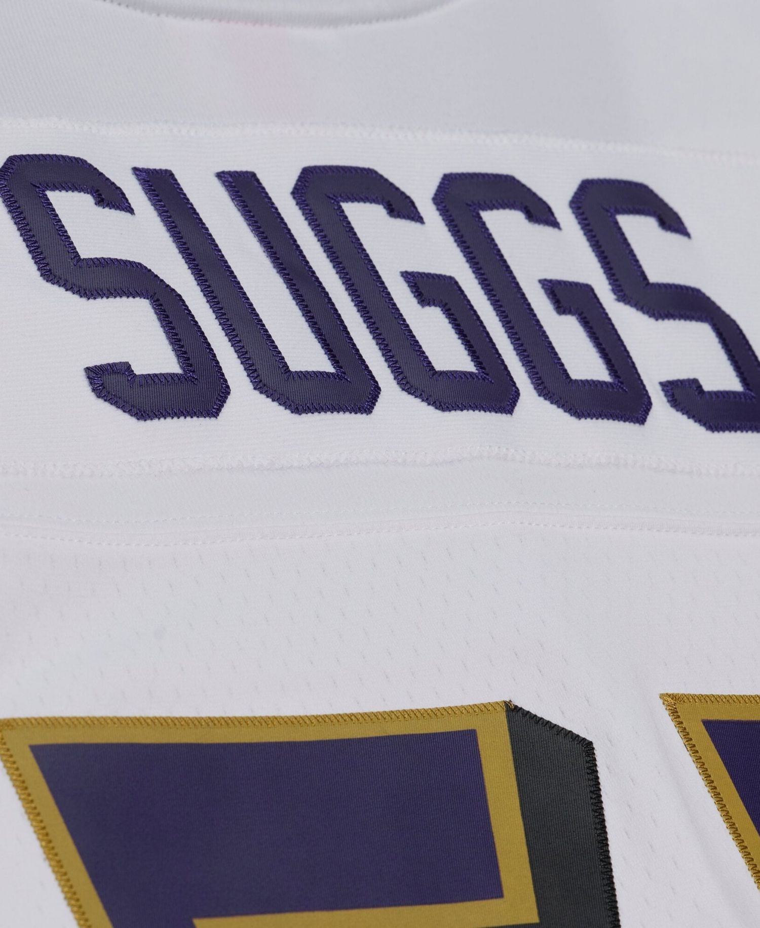 Men's Terrell Suggs White Baltimore Ravens 2003 Legacy Replica Player Jersey