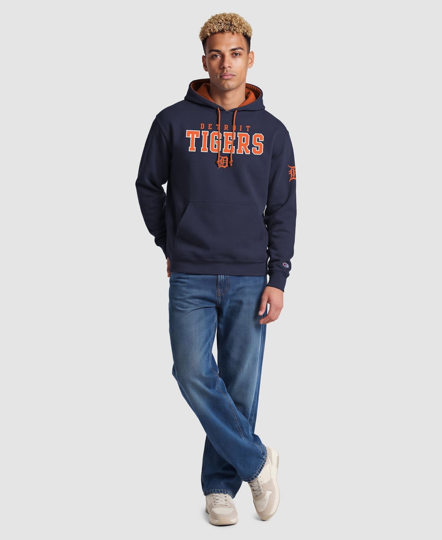 Men's Navy Detroit Tigers Fleece Hoodie