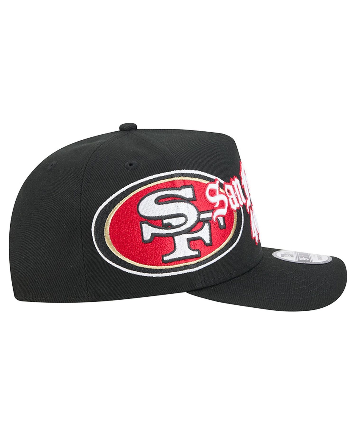 Men's Black San Francisco 49ers Proud A-Frame 9FIFTY Snapback Hat