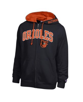 Men's  Black Baltimore Orioles Fleece Full-Zip Hoodie