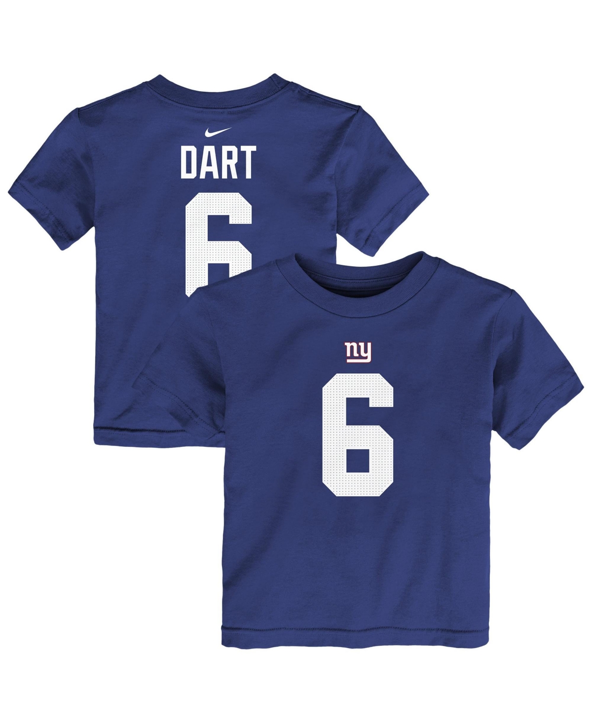 Toddler Nike Jaxson Dart Royal New York Giants Player Name & Number T-Shirt