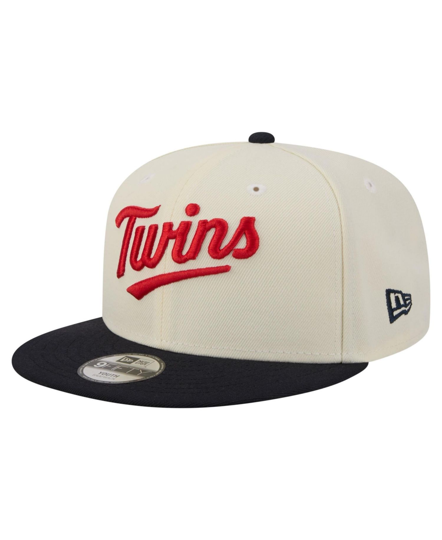 Big Boys and Girls White Minnesota Twins Two-Tone 9FIFTY Snapback Hat