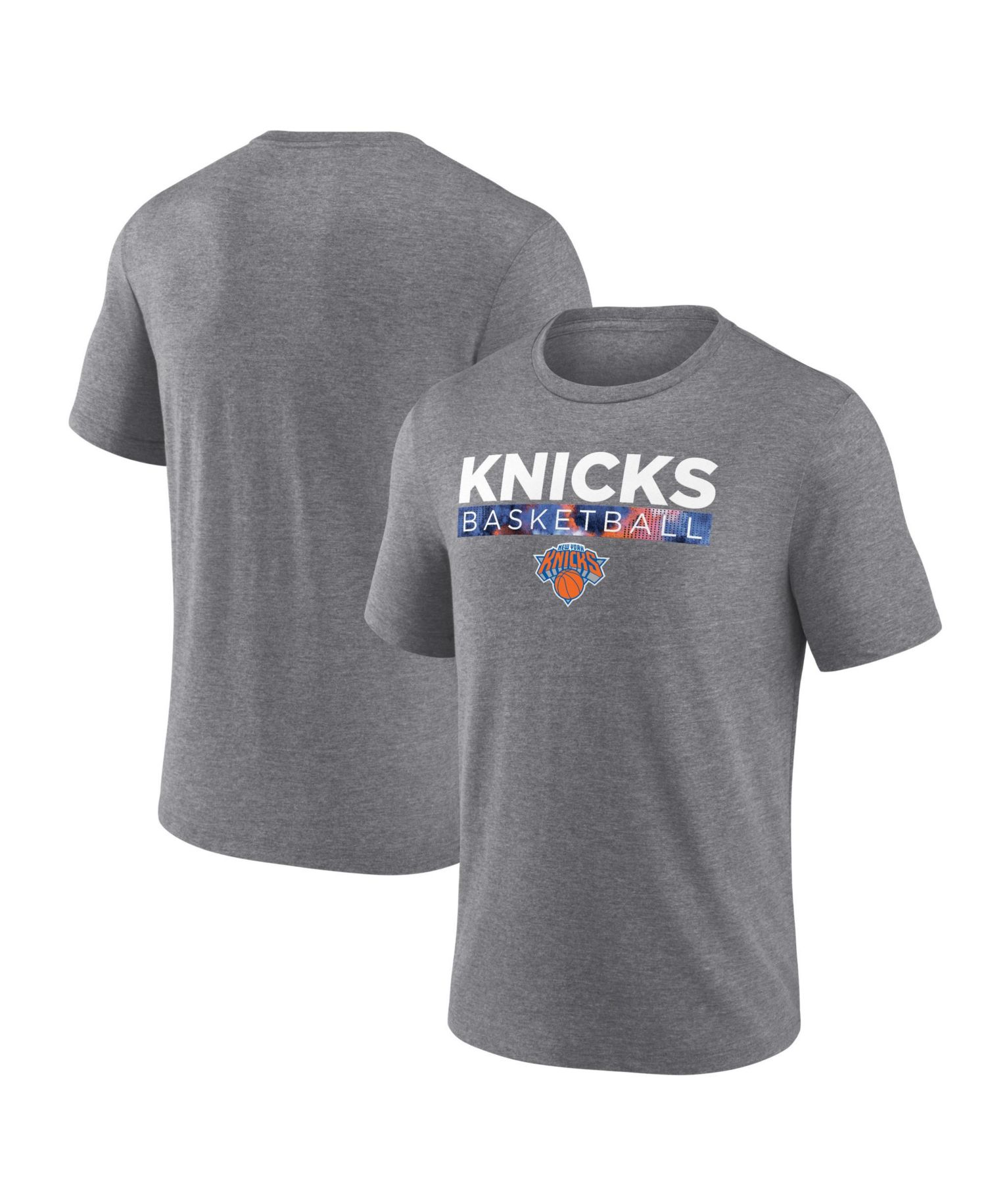 Men's Heather Gray New York Knicks Next Man Up Tri-Blend T-Shirt