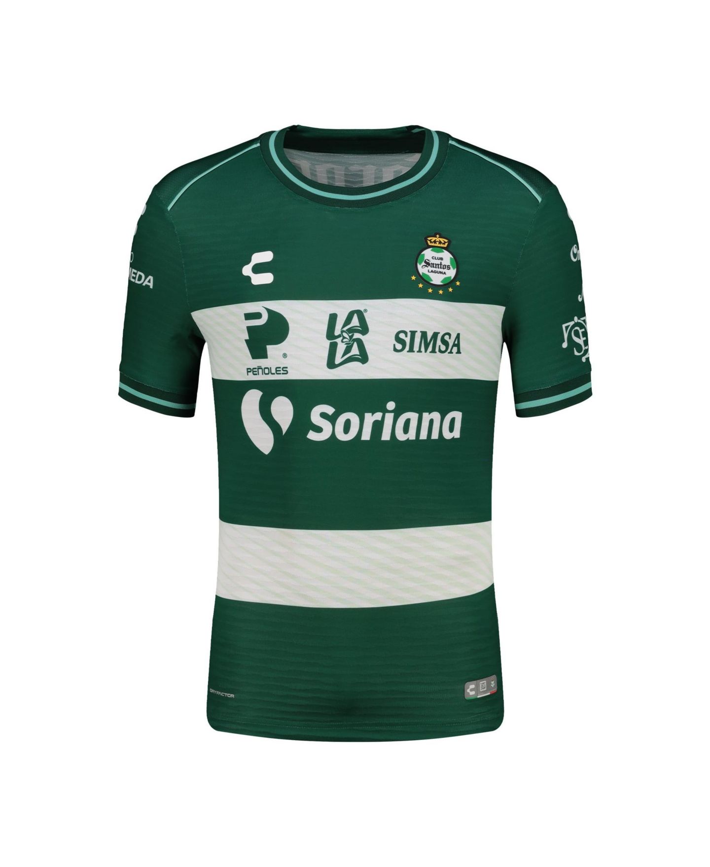 Мужской топ CHARLY Green Santos Laguna 2026/27 Home Authentic Jersey — фото 3