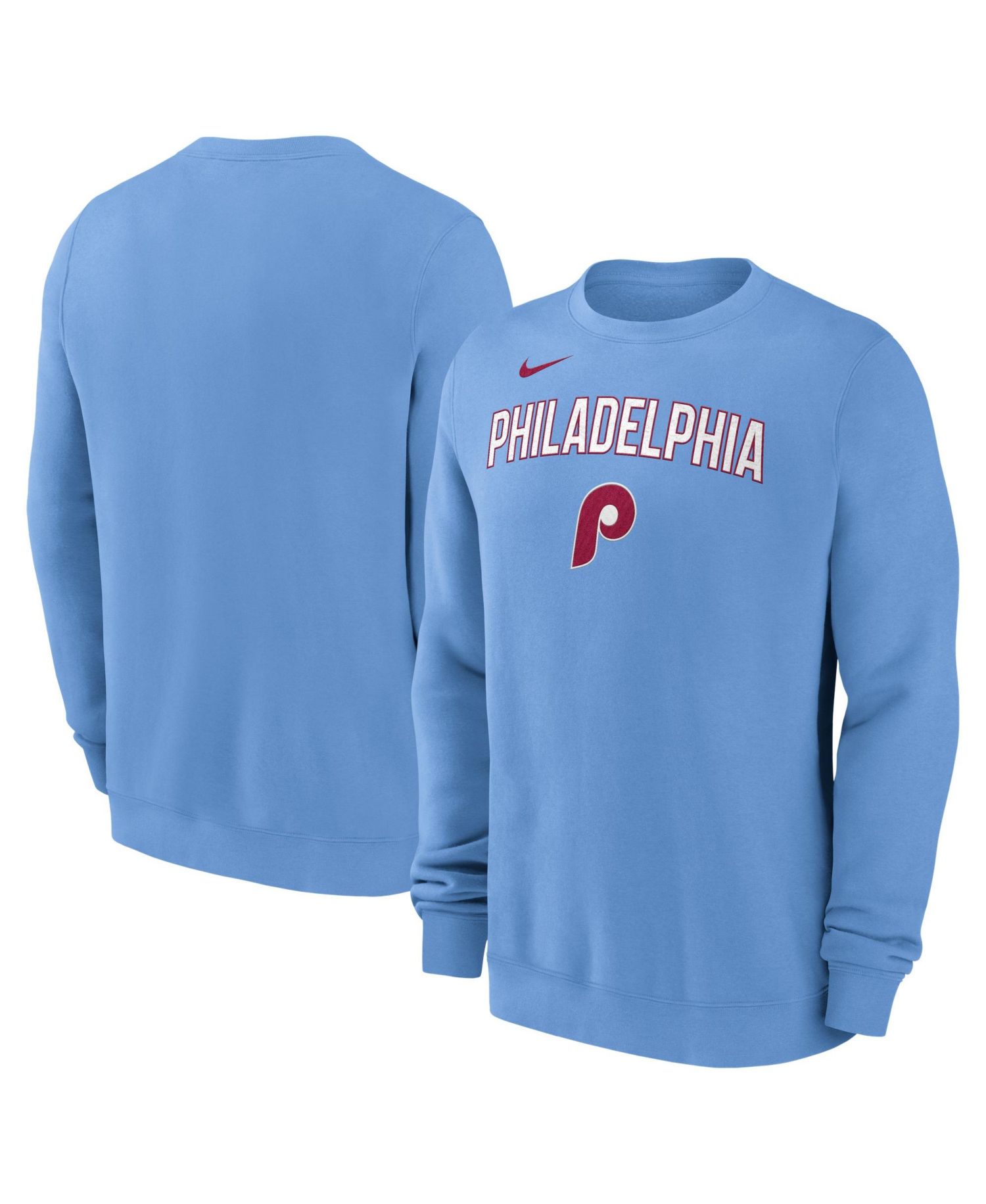 Men's Light Blue Philadelphia Phillies Vintage Club Sweatshirt