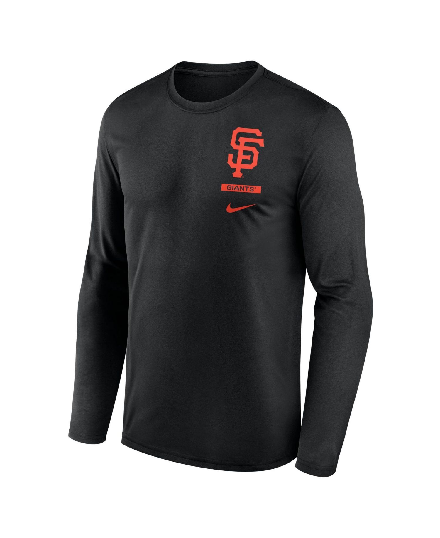 Men's Black San Francisco Giants 2-Hit Legend Dri-FIT Long Sleeve T-Shirt