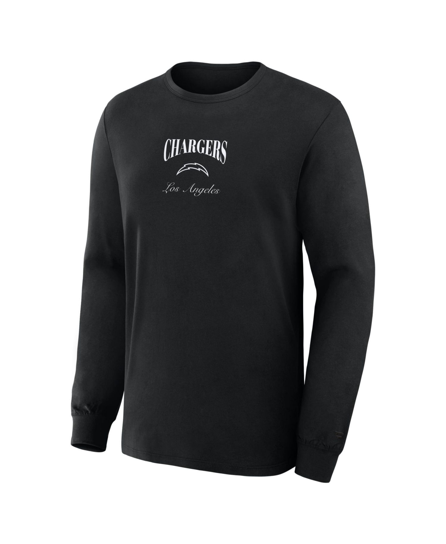 Men's Black Los Angeles Chargers Midnight Falls Long Sleeve T-Shirt