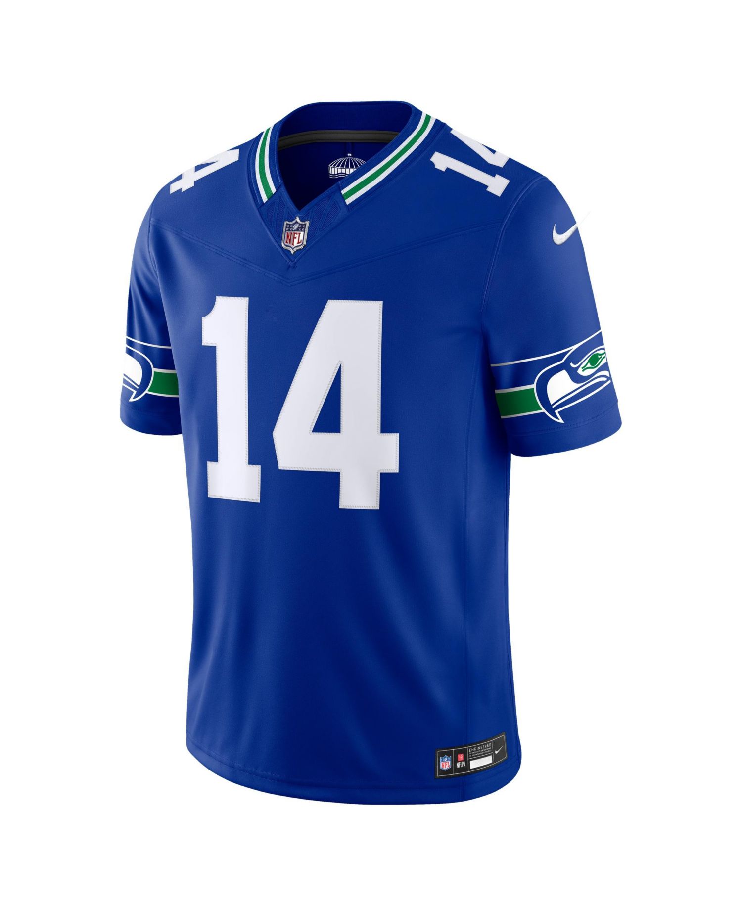 Men's Sam Darnold Royal Seattle Seahawks Alternate Vapor F.U.S.E. Stitched Limited Jersey