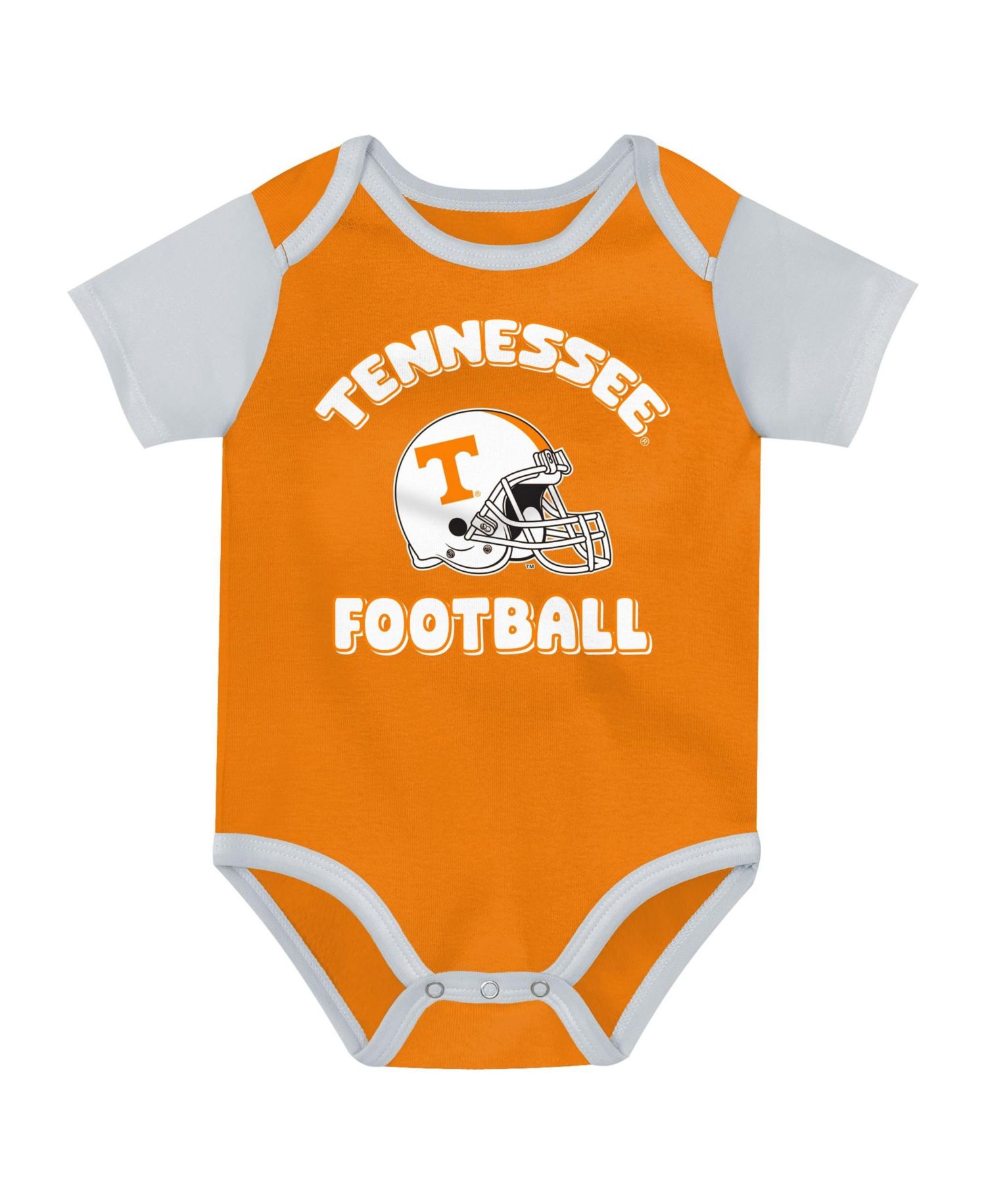 Baby Boys and Girls Orange Tennessee Volunteers Star Player Three-Piece Bodysuit Set