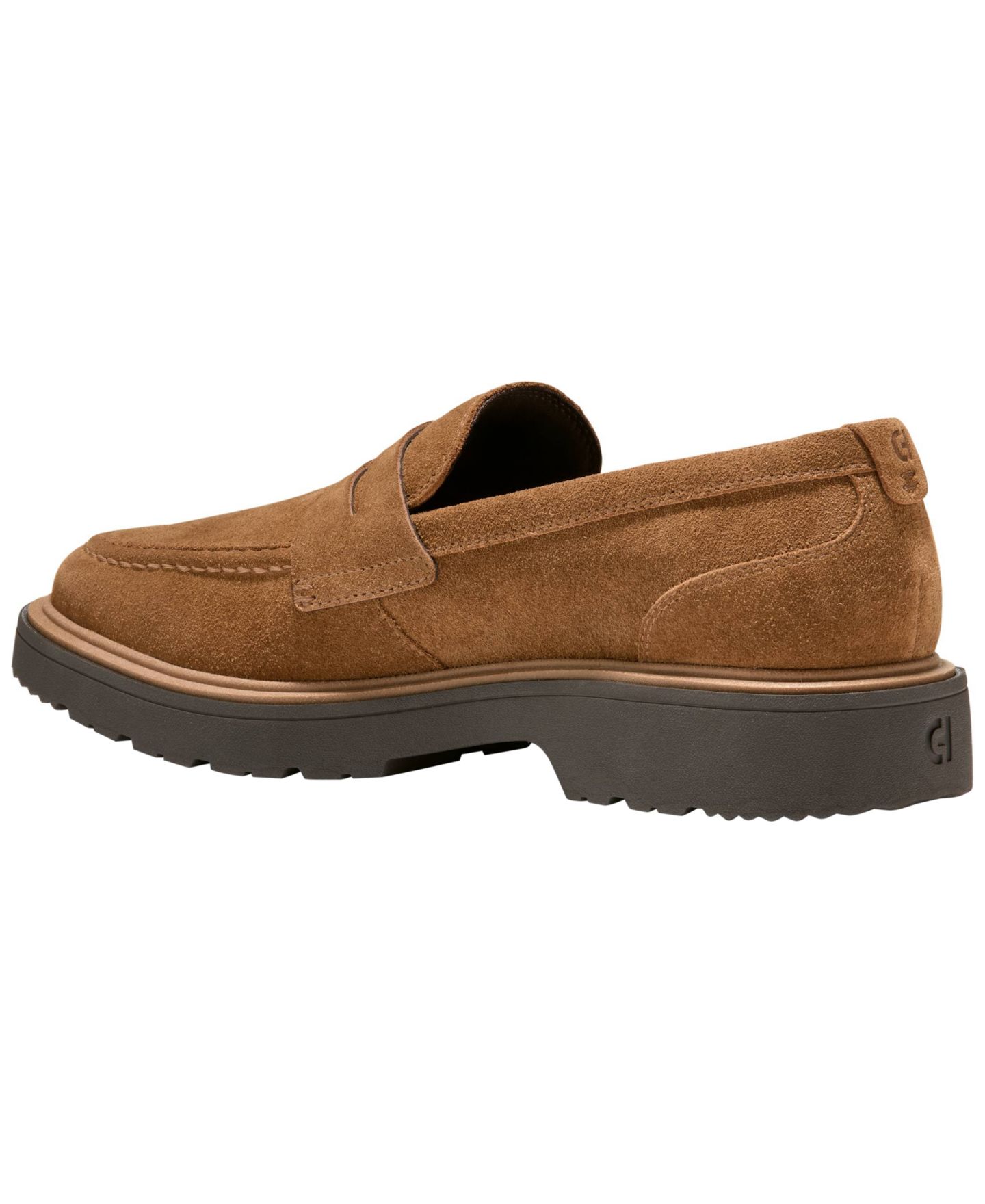 Мужские туфли Cole Haan Vestry Grand Suede Lug-Sole Penny, цвет: Коричневый — фото 5