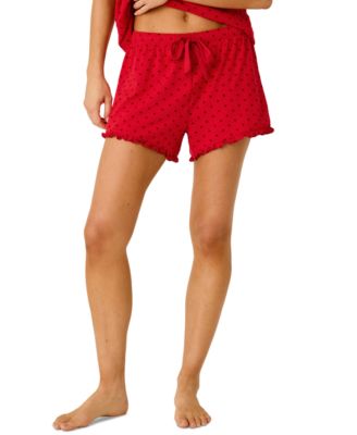Women's Femme de Noel Polka-Dot Thigh-Length Shorts