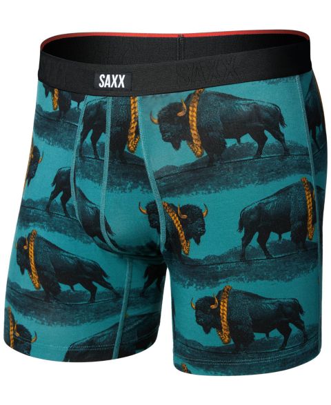 Трусы-боксеры No-RideUp Leg™ Fly для мужчин — SAXX, цвет: Bision Bling Seascape