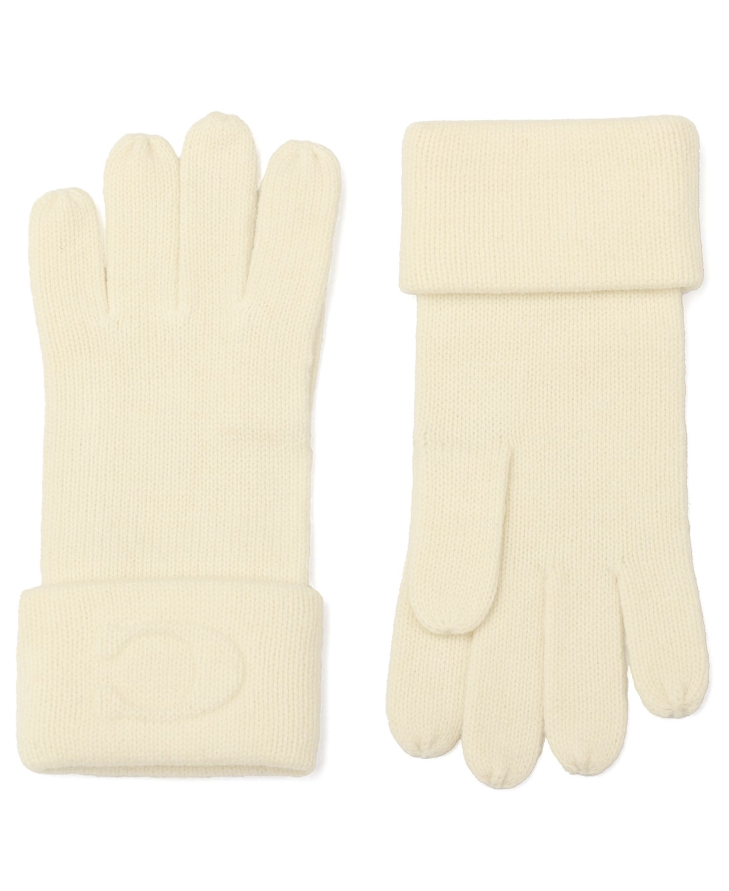 Women's Embossed C Touchscreen Wool-Blend Gloves