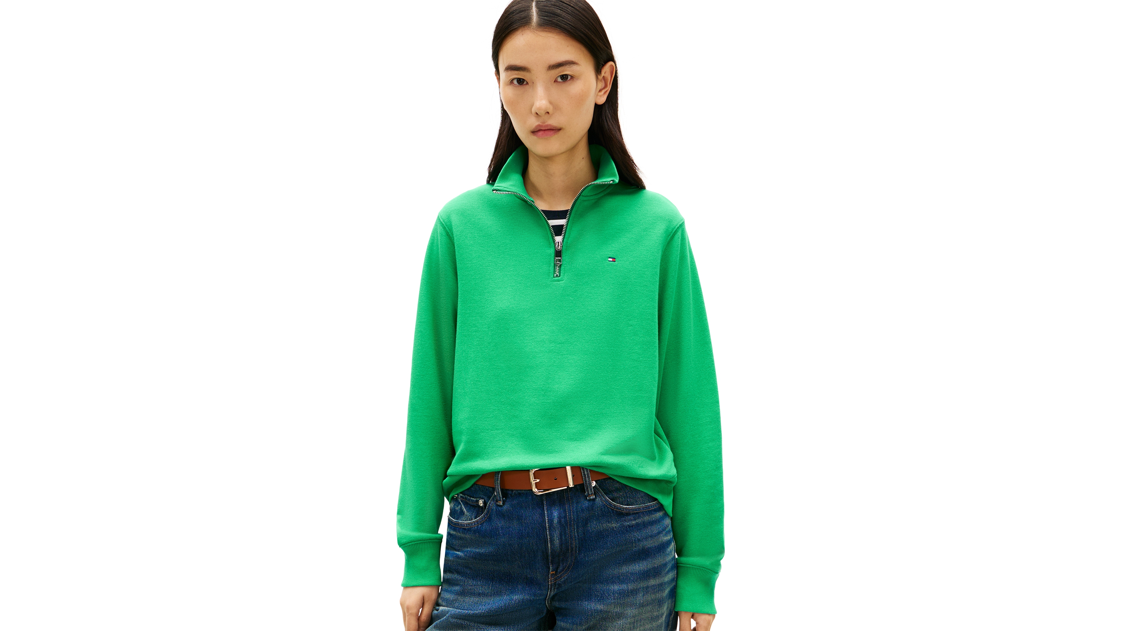 Tommy Hilfiger Women's Half-Zip Sweatshirt