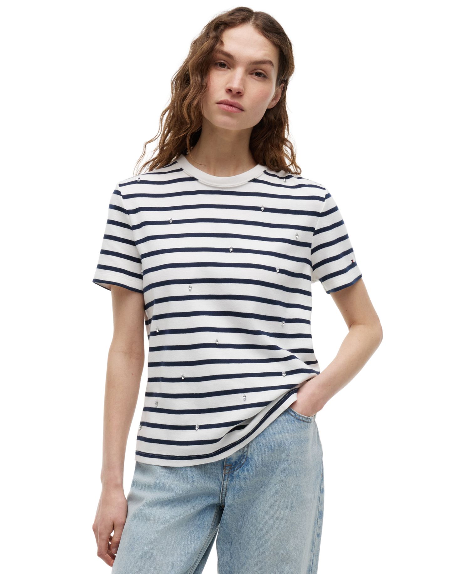 Women's Ribbed Crewneck T-Shirt