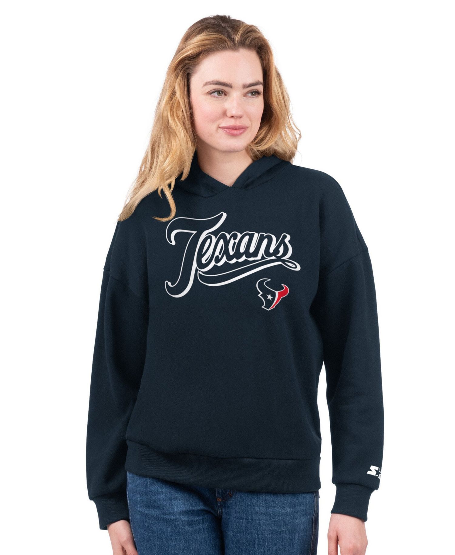 Women's Red/Navy Houston Texans Hoodie T-Shirt Combo Pack