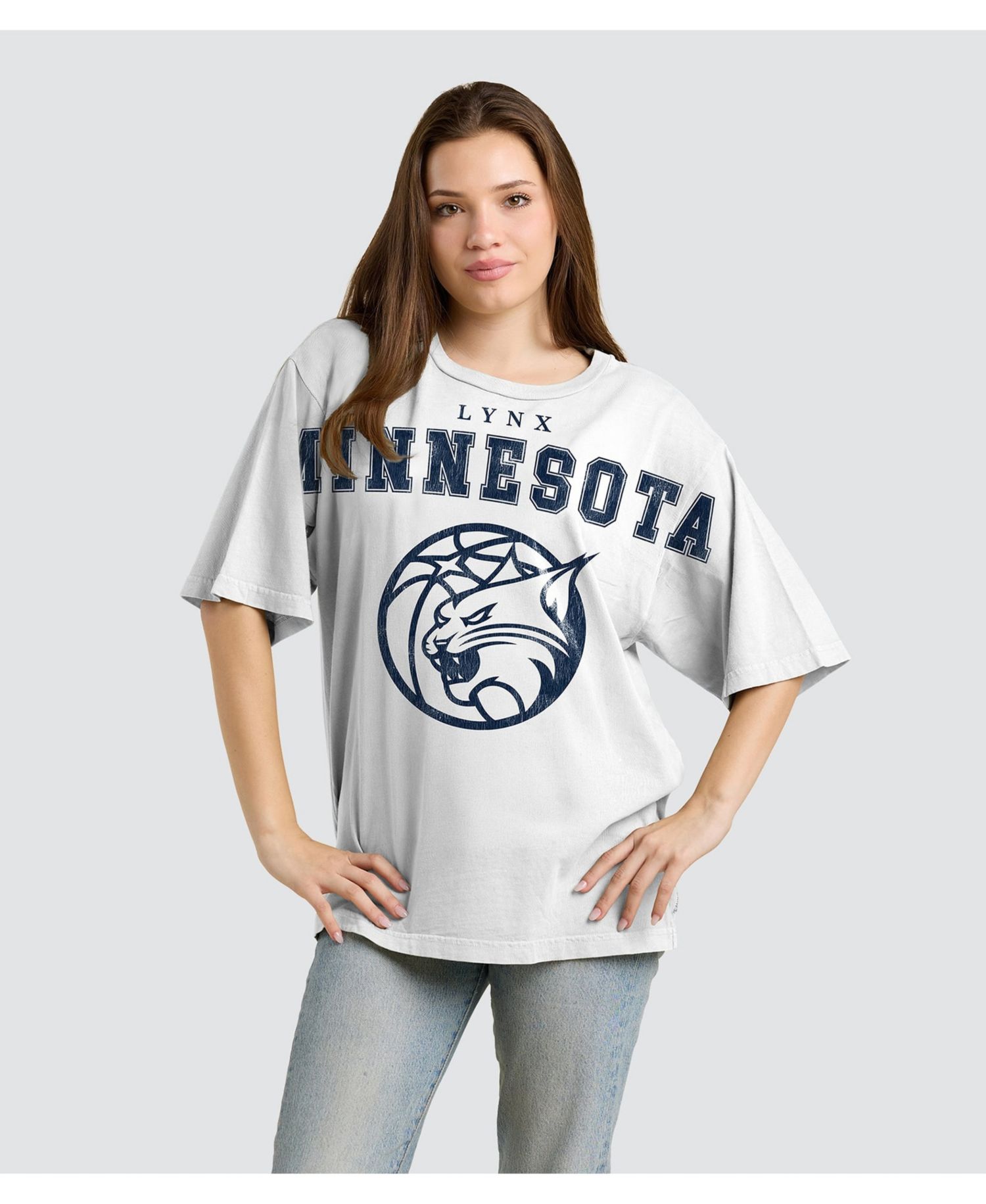 Women's White Minnesota Lynx Spirit Relaxed Jersey T-Shirt