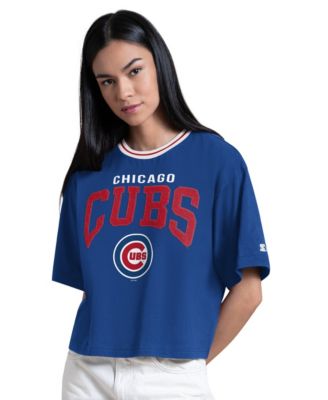 Women's Royal Chicago Cubs Ace Cropped T-Shirt