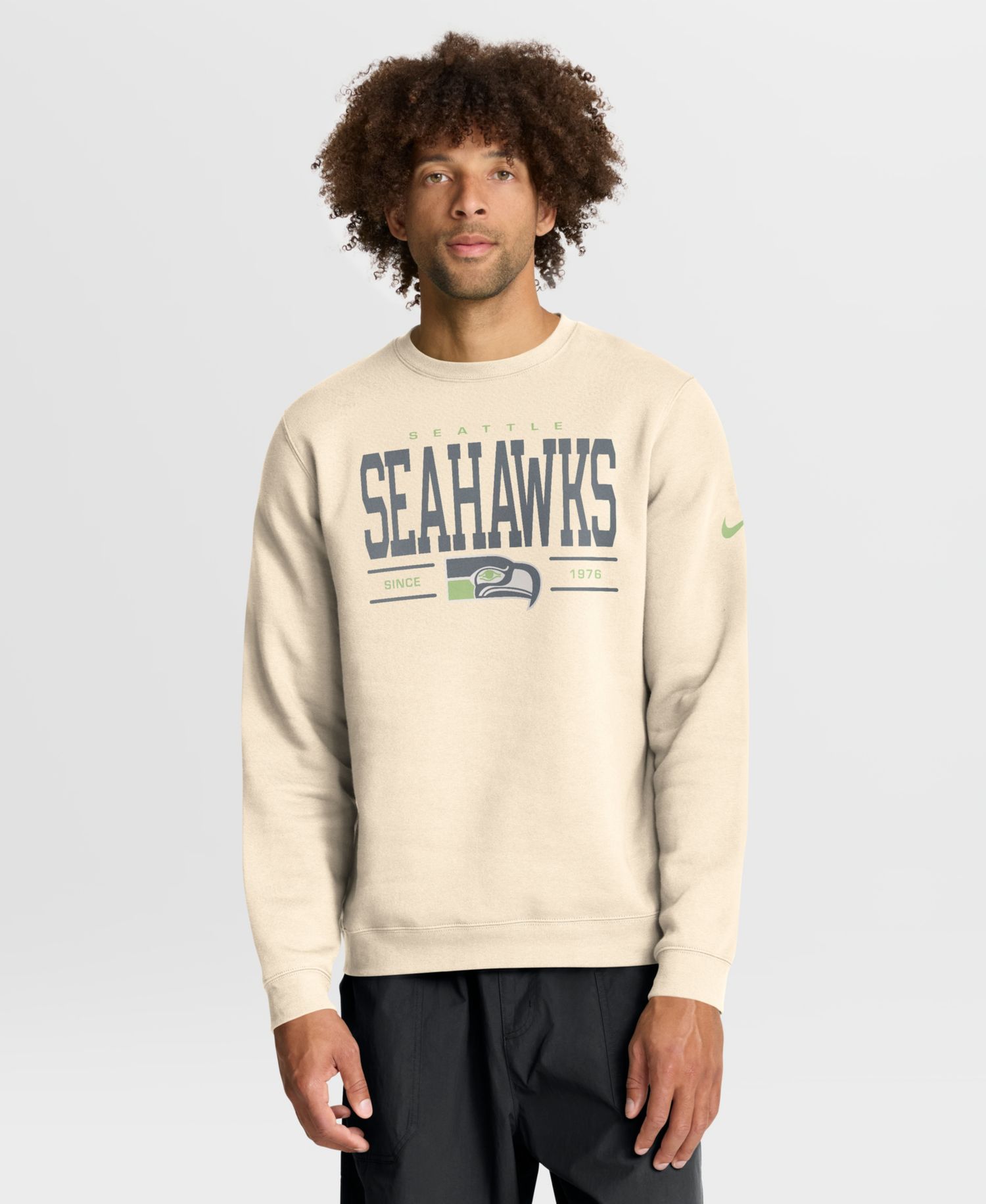 Men's Natural Seattle Seahawks Always Reppin' Club Sweatshirt