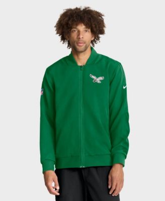 Men's Kelly Green Philadelphia Eagles Sideline Powerful Blocking Full-Zip Dri-FIT Bomber Jacket