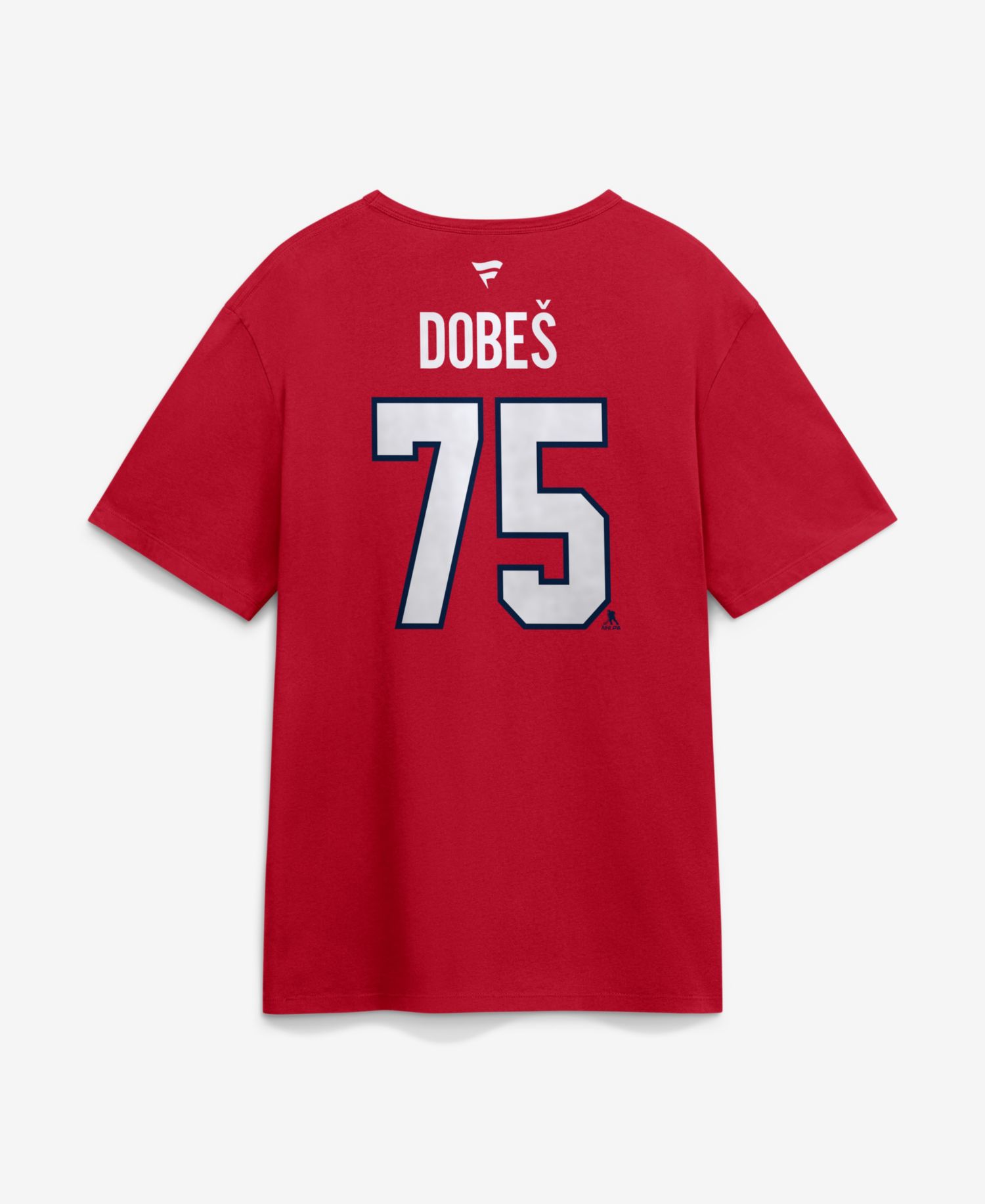 Men's Jakub Dobes Red Montreal Canadiens Authentic Stack Name Number T-Shirt