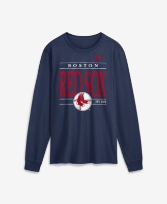Men's Navy Boston Red Sox Cooperstown Graphic Long Sleeve T-Shirt
