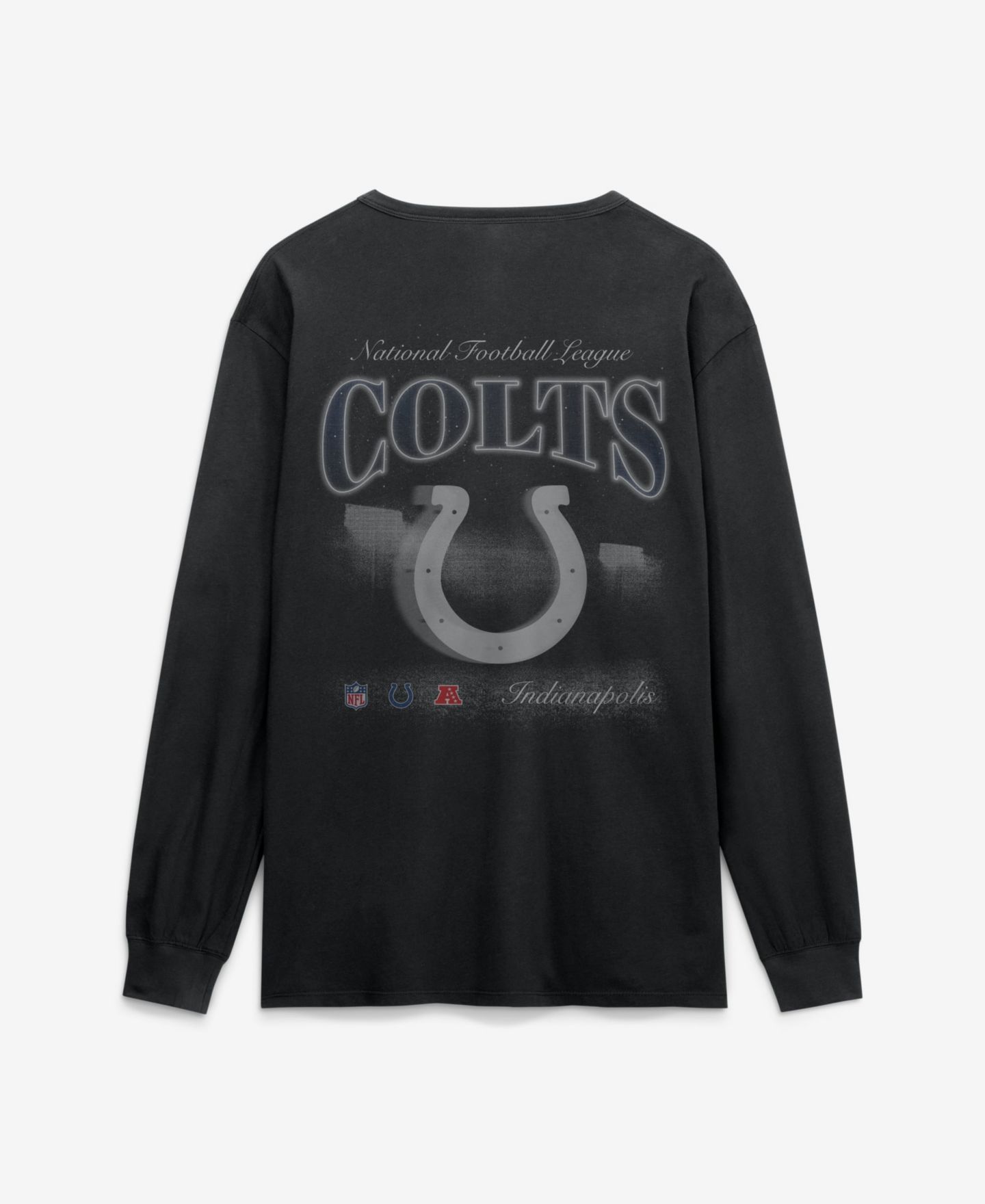 Мужская футболка Fanatics Black Indianapolis Colts Midnight Falls Long Sleeve — фото 2