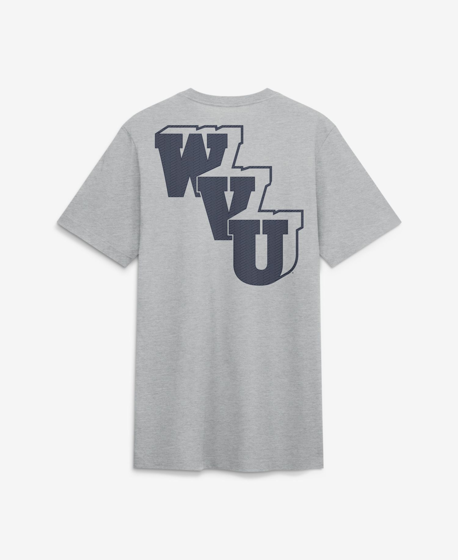 Men's Heather Gray West Virginia Mountaineers Arch Wordmark Legacy Tri-Blend T-Shirt