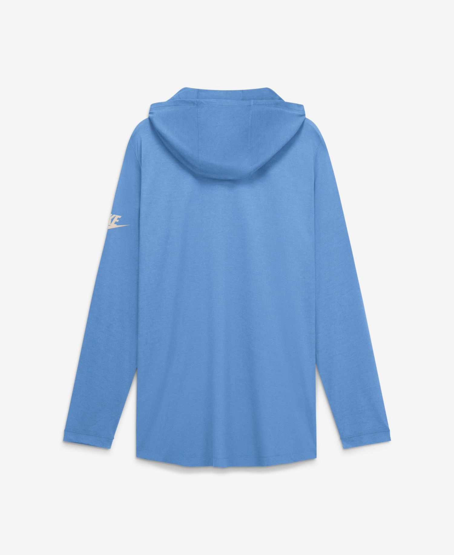 Men's Carolina Blue North Carolina Tar Heels Legacy Arch Tri-Blend Long Sleeve Hooded T-Shirt