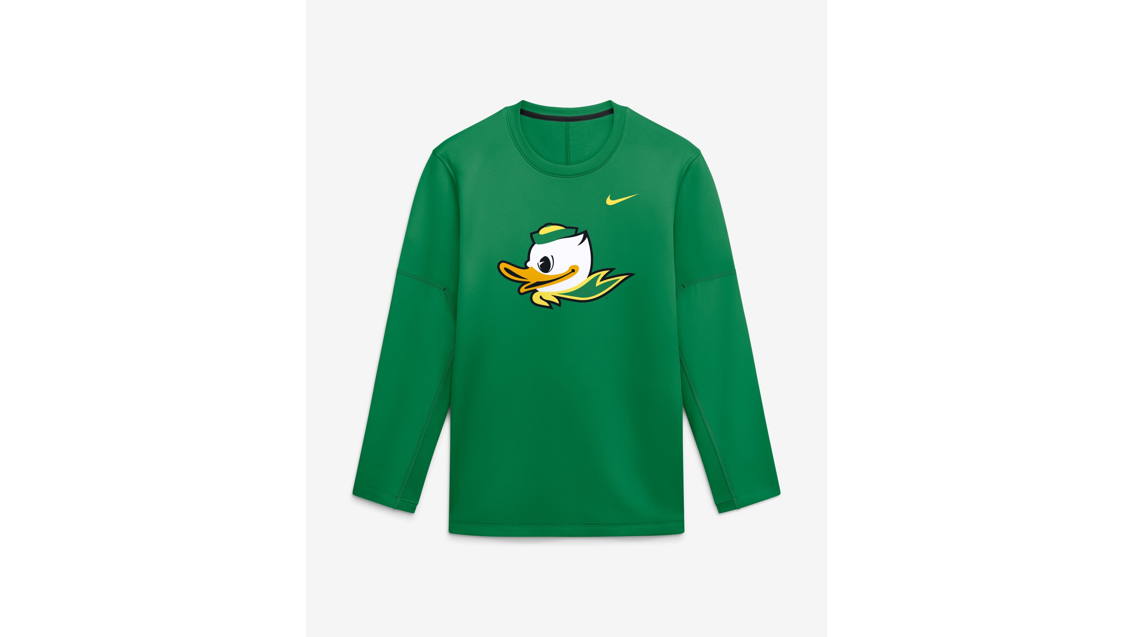 Nike Men's Green Oregon Ducks 2026 Sideline Coaches Therma-fit Long Sleeve Top