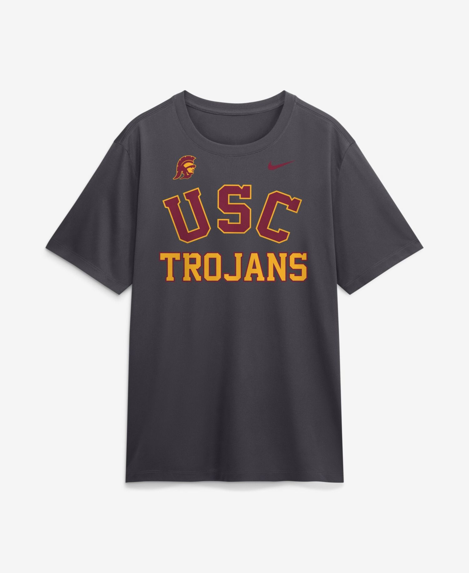 Men's Anthracite USC Trojans Primetime Arch Mantra Legend Dri-FIT T-Shirt