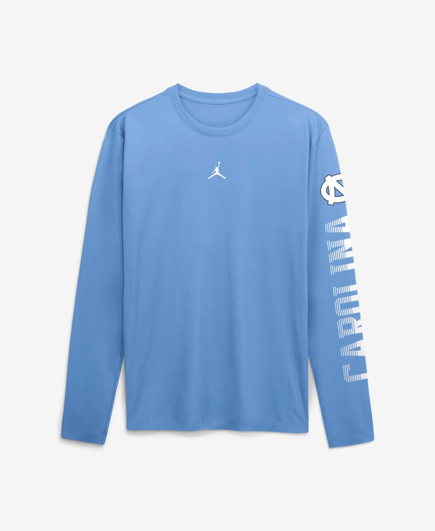 Men's Carolina Blue North Carolina Tar Heels Primetime Logo Sleeve Legend Dri-FIT Long Sleeve T-Shirt