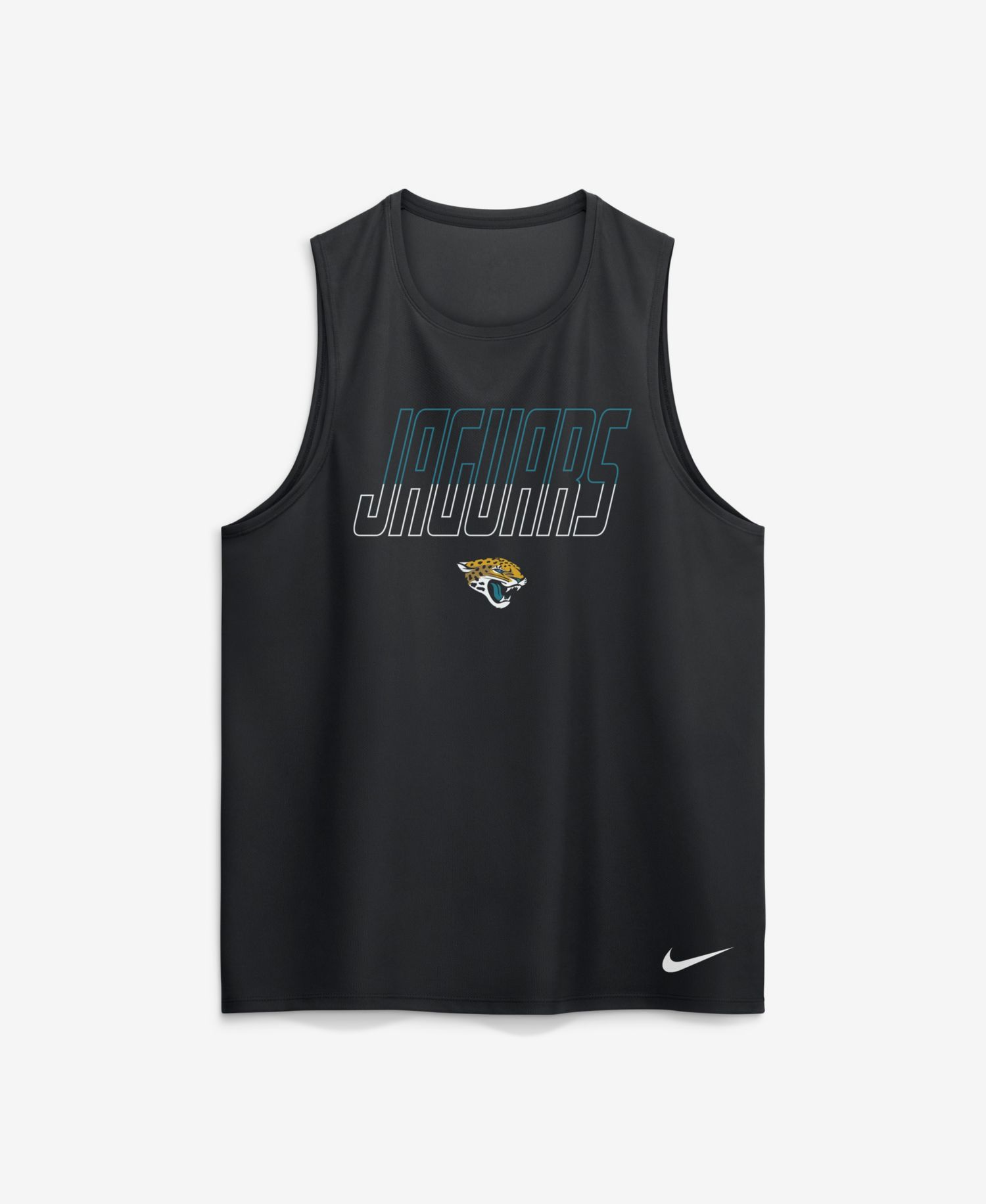 Men's Black Jacksonville Jaguars Kickoff Miler Dri-FIT Tank&iquest; Top