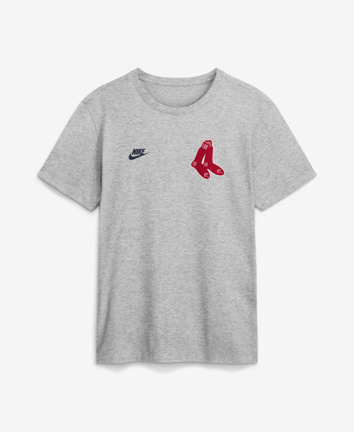 Men's Heather Gray Boston Red Sox Cooperstown 2-Hit T-Shirt