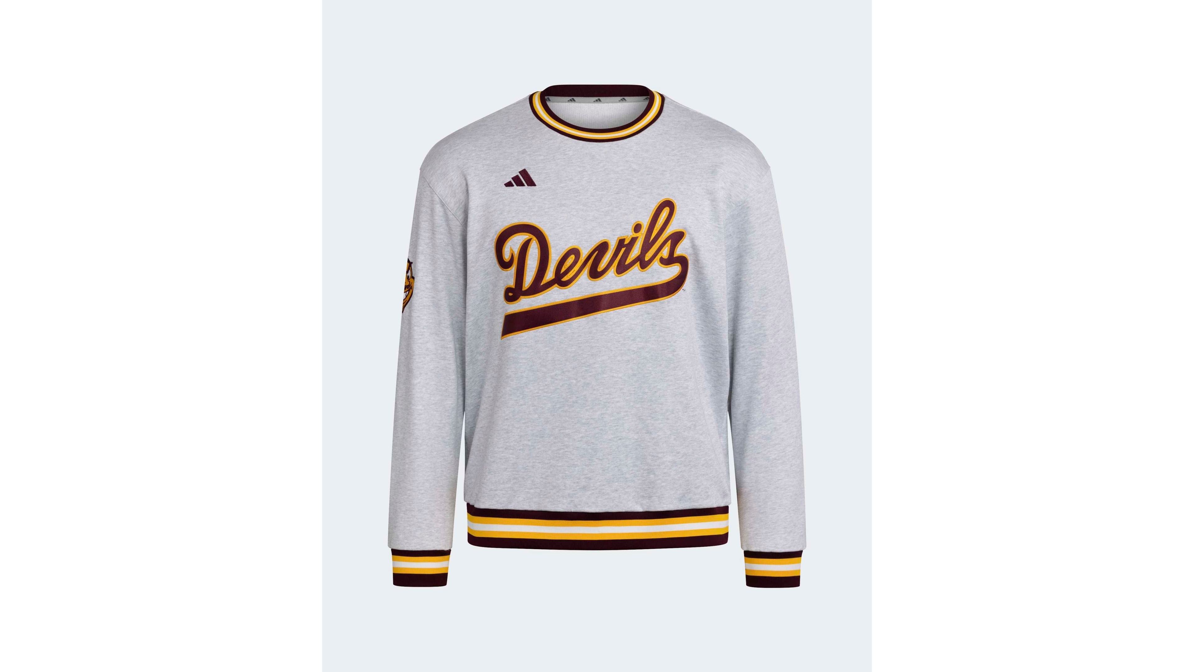 adidas Men's Gray Arizona State Sun Devils Dugout Collection Sweatshirt