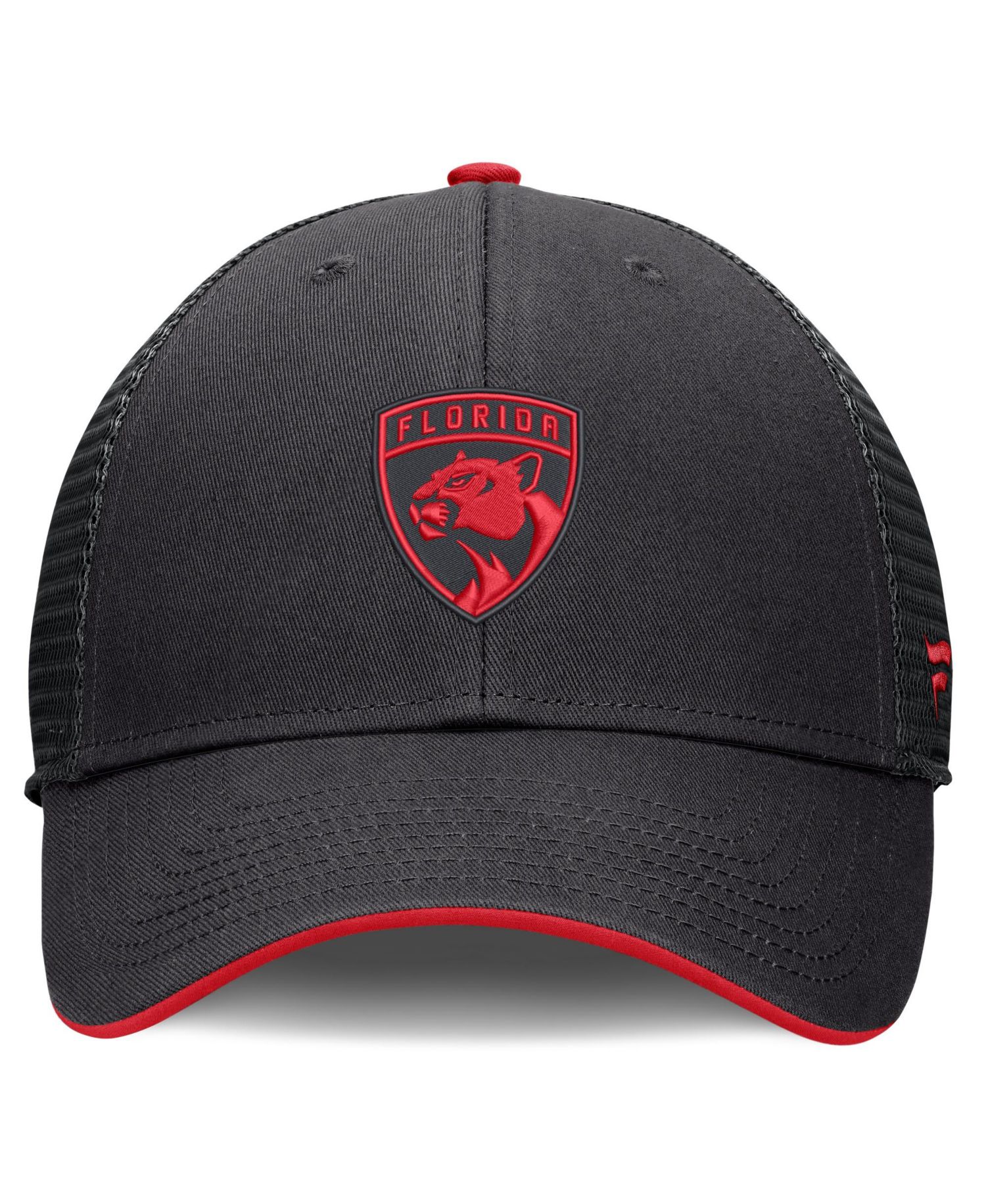 Men's Black Florida Panthers Fundamental Limits Trucker Adjustable Hat