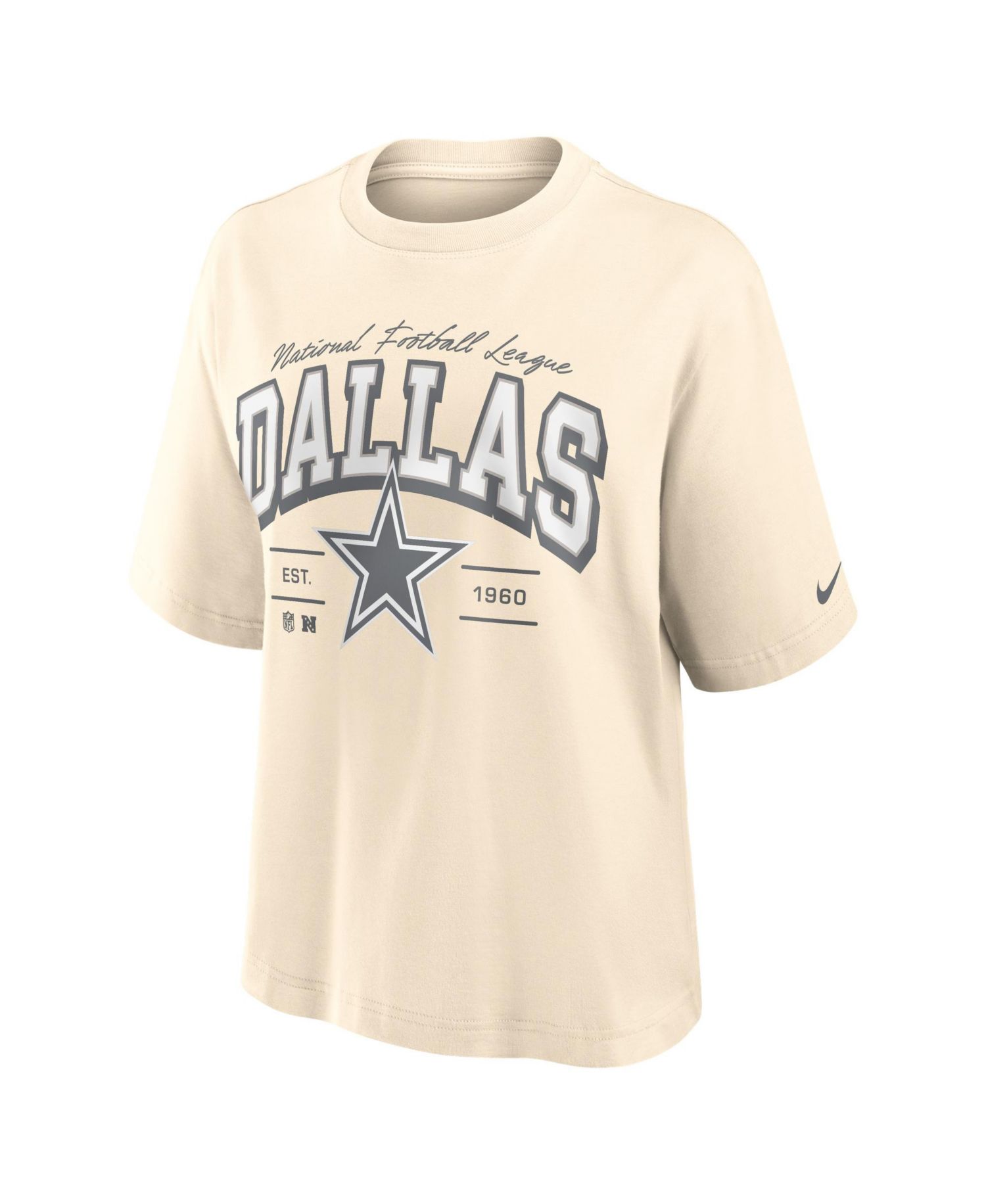 Women's Cream Dallas Cowboys Vintage Mod Boxy T-Shirt